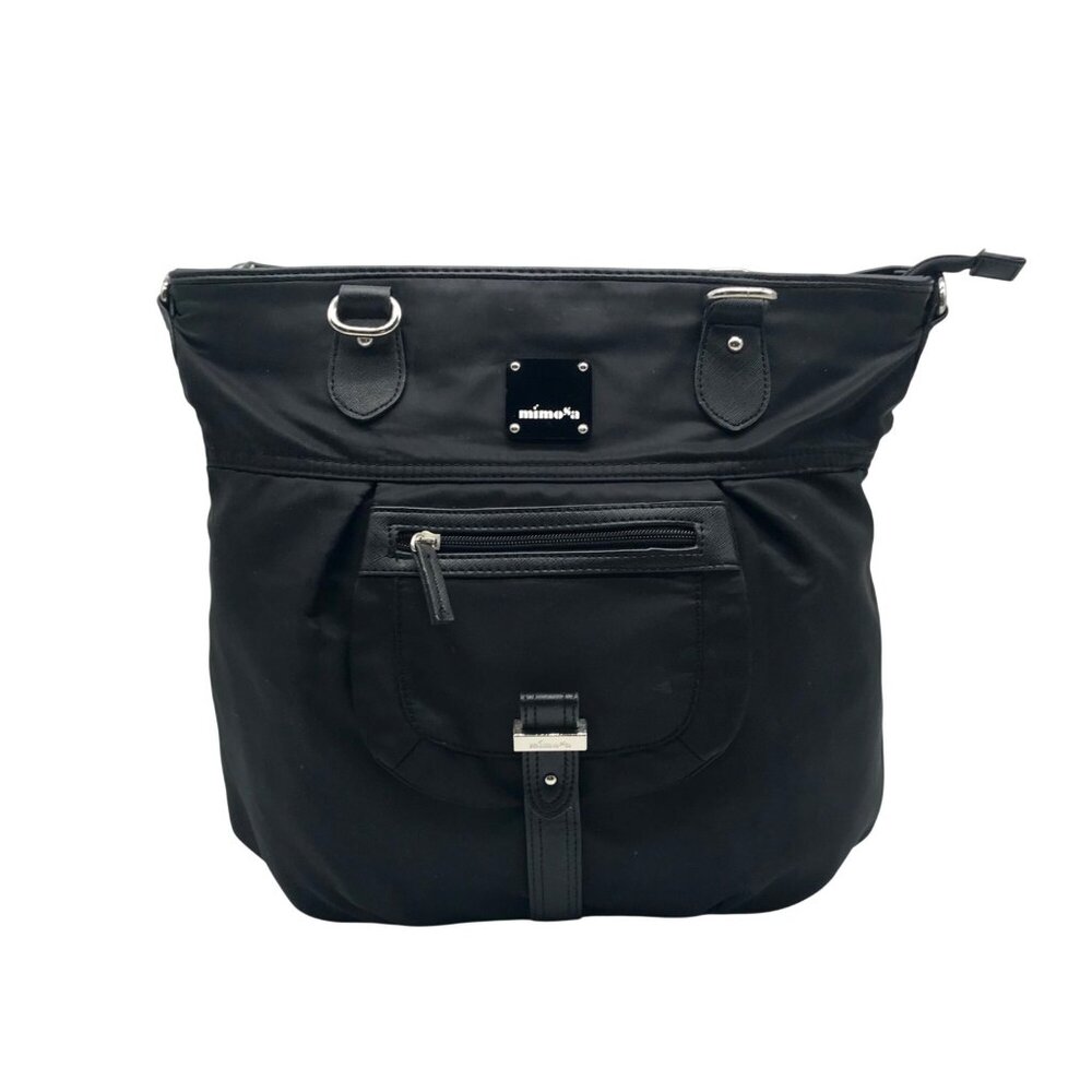 Mimosa Black Nylon Shoulder Bag
